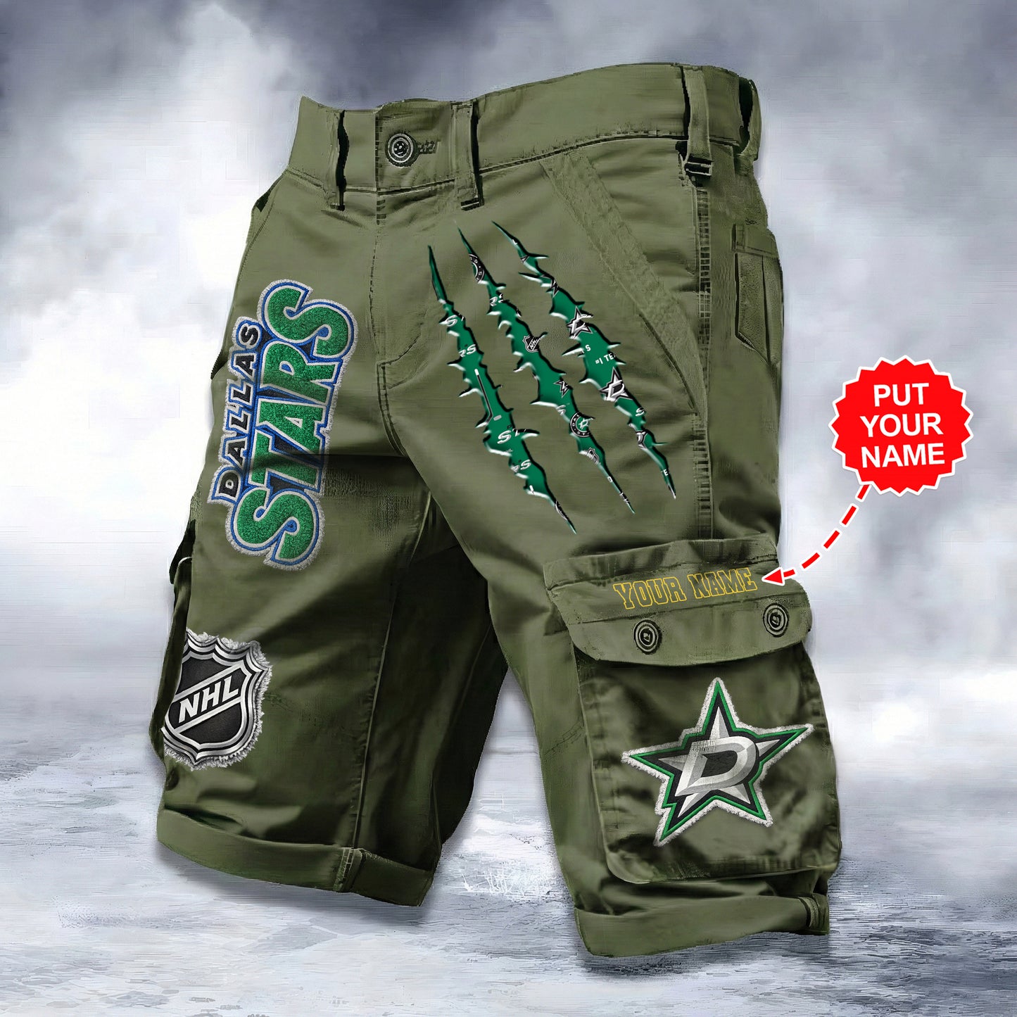 PREMIUM NHL X DS WORKWEAR SHORTS CUSTOME NAME V2 NDT LVH 040226
