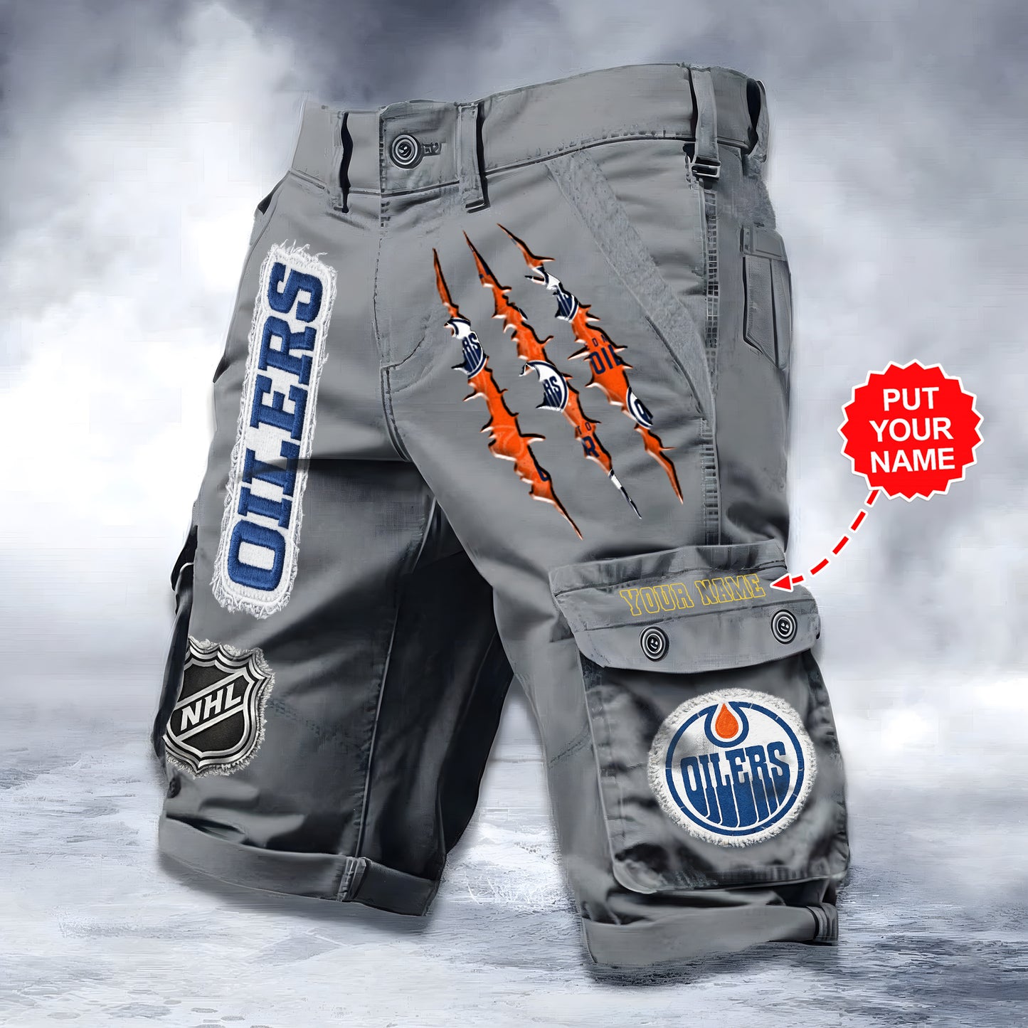PREMIUM NHL X EO WORKWEAR SHORTS CUSTOME NAME V2 NDT LVH 040226