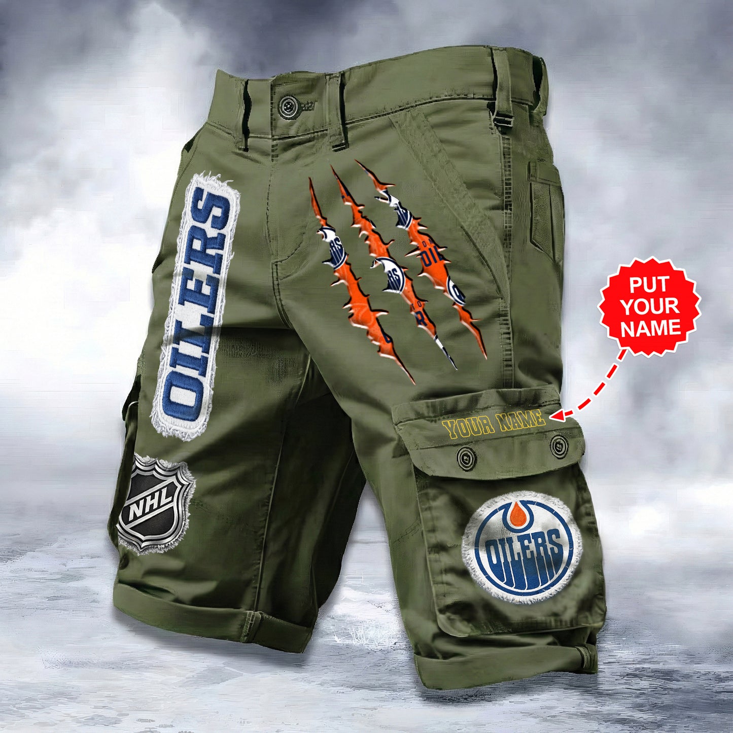 PREMIUM NHL X EO WORKWEAR SHORTS CUSTOME NAME V2 NDT LVH 040226