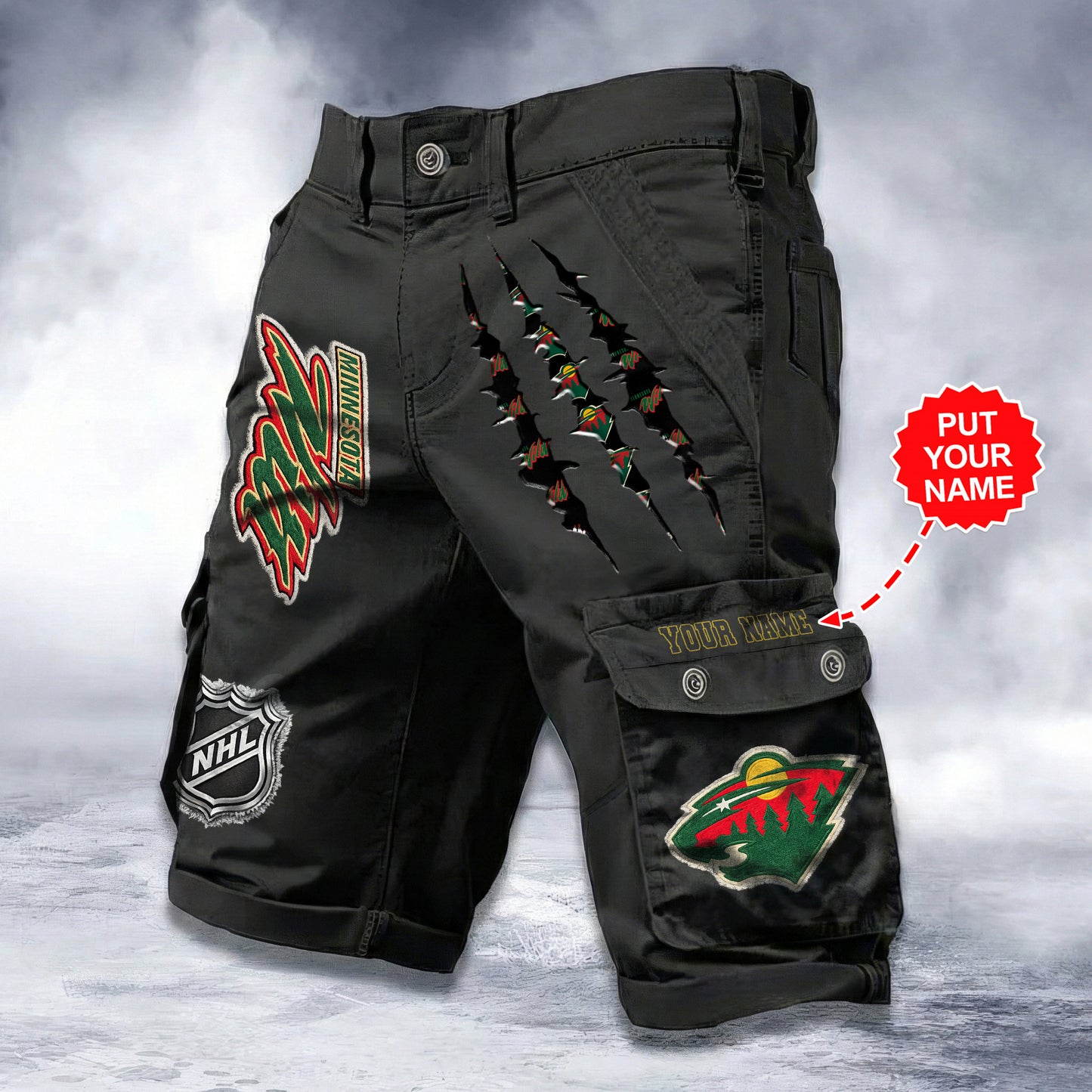 PREMIUM NHL X MW WORKWEAR SHORTS CUSTOME NAME V2 NDT LVH 040226
