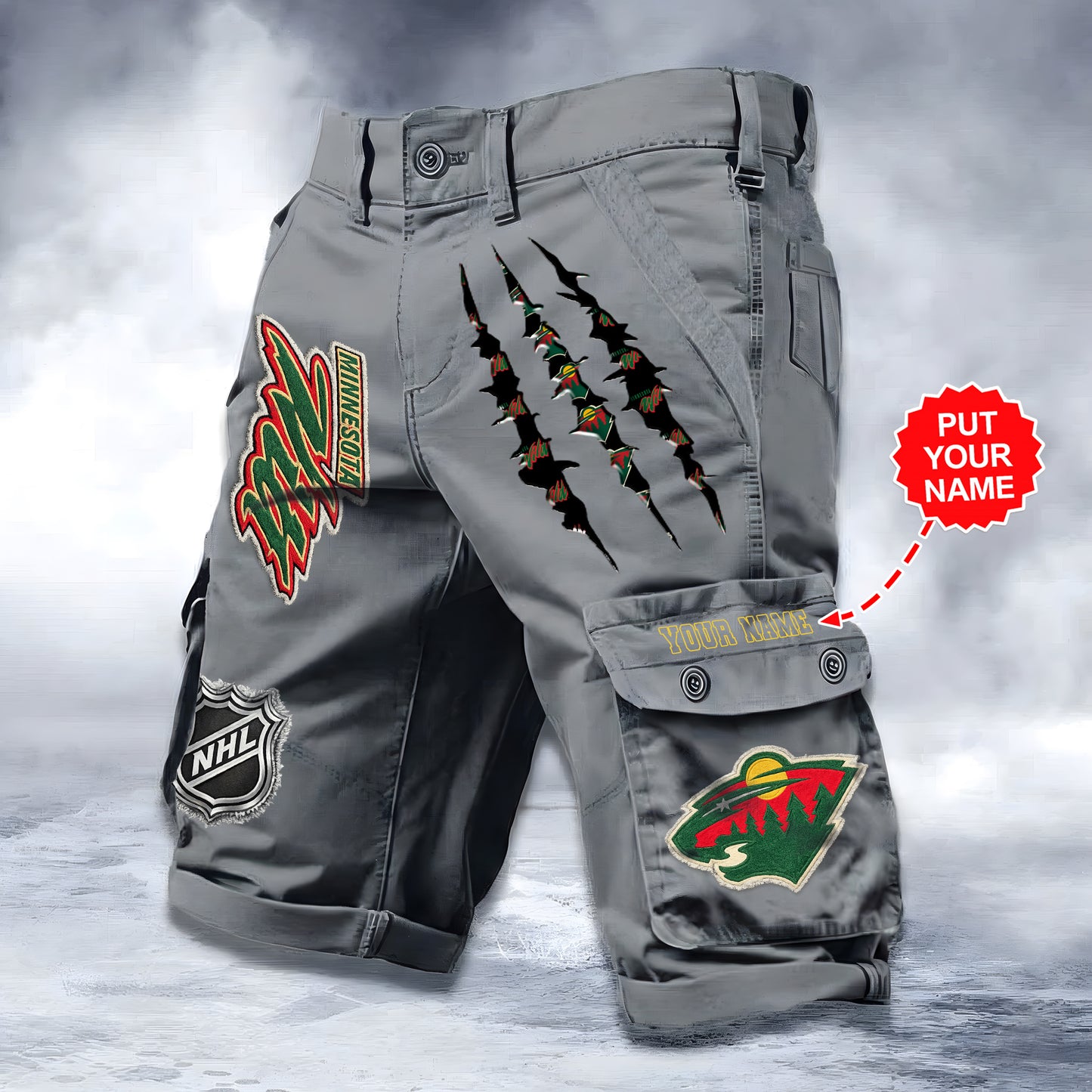 PREMIUM NHL X MW WORKWEAR SHORTS CUSTOME NAME V2 NDT LVH 040226