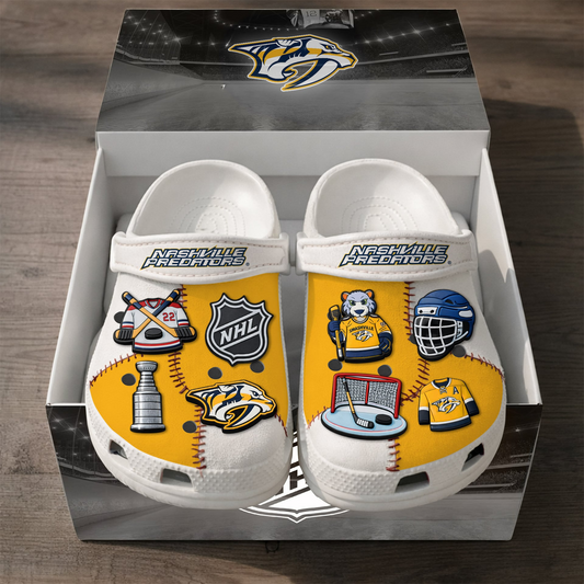 PREMIUM NHL X NP CLOGS WITH CHARMS NDT VHM