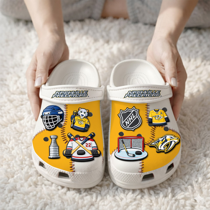 PREMIUM NHL X NP CLOGS WITH CHARMS NDT VHM