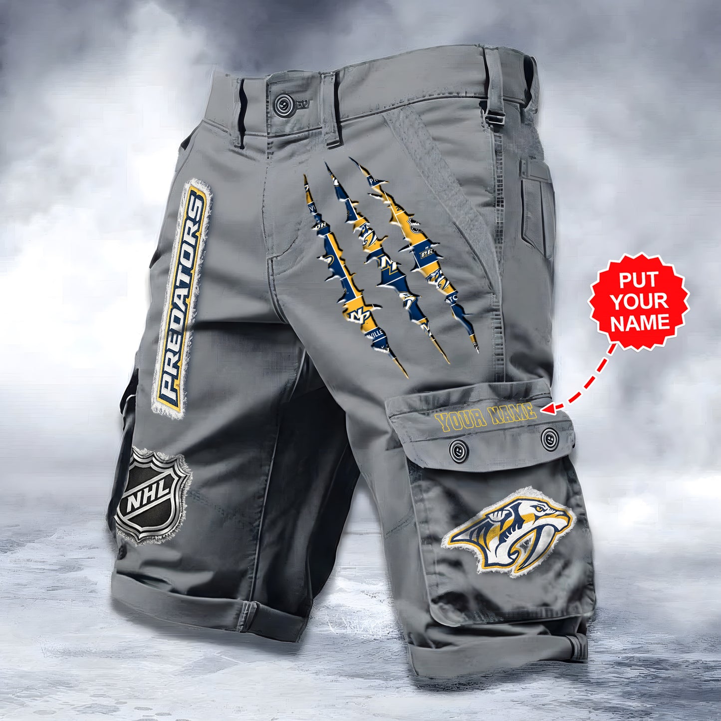 PREMIUM NHL X NP WORKWEAR SHORTS CUSTOME NAME V2 NDT LVH 040226