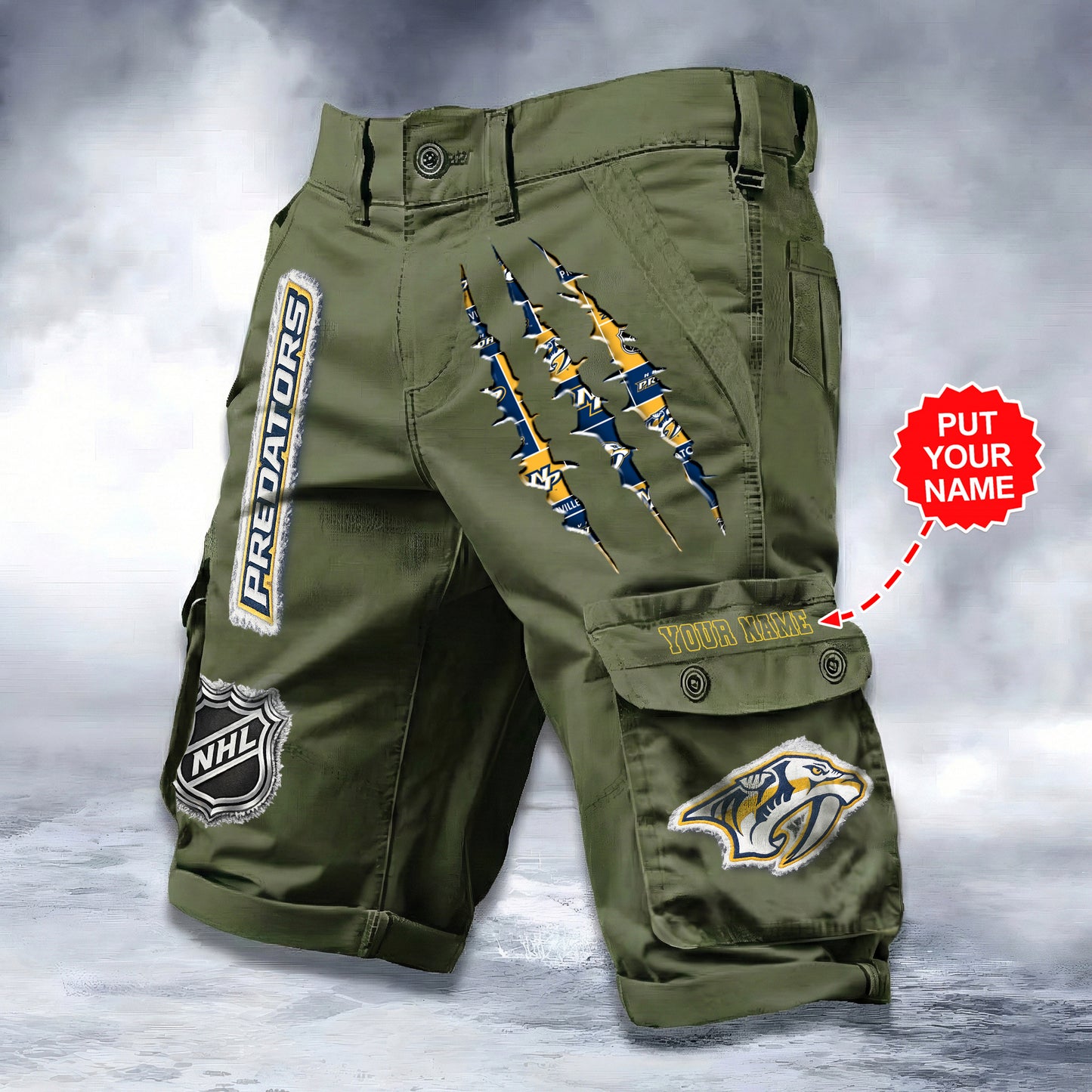 PREMIUM NHL X NP WORKWEAR SHORTS CUSTOME NAME V2 NDT LVH 040226