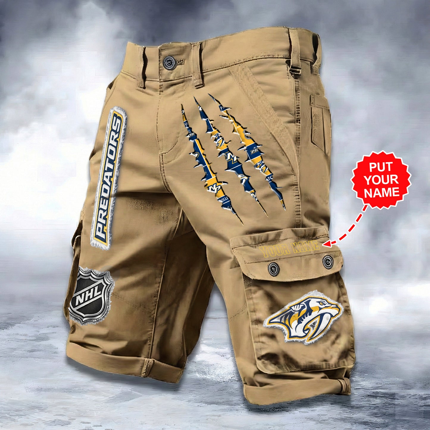 PREMIUM NHL X NP WORKWEAR SHORTS CUSTOME NAME V2 NDT LVH 040226