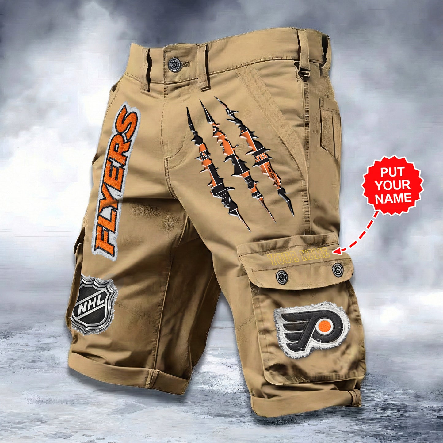 PREMIUM NHL X PF WORKWEAR SHORTS CUSTOME NAME V2 NDT LVH 040226