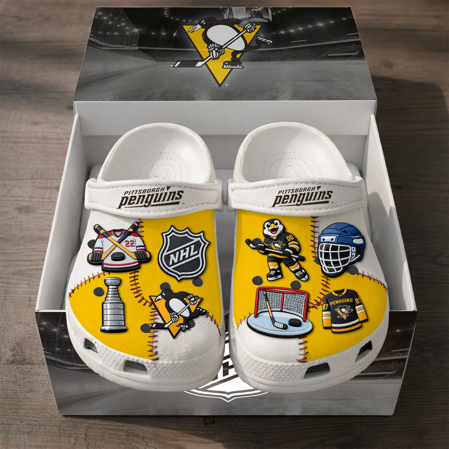 PREMIUM NHL X PP CLOGS WITH CHARMS NDT VHM