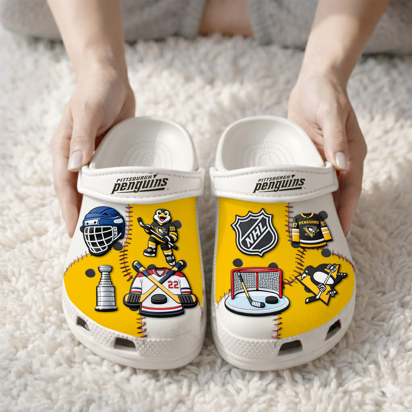 PREMIUM NHL X PP CLOGS WITH CHARMS NDT VHM