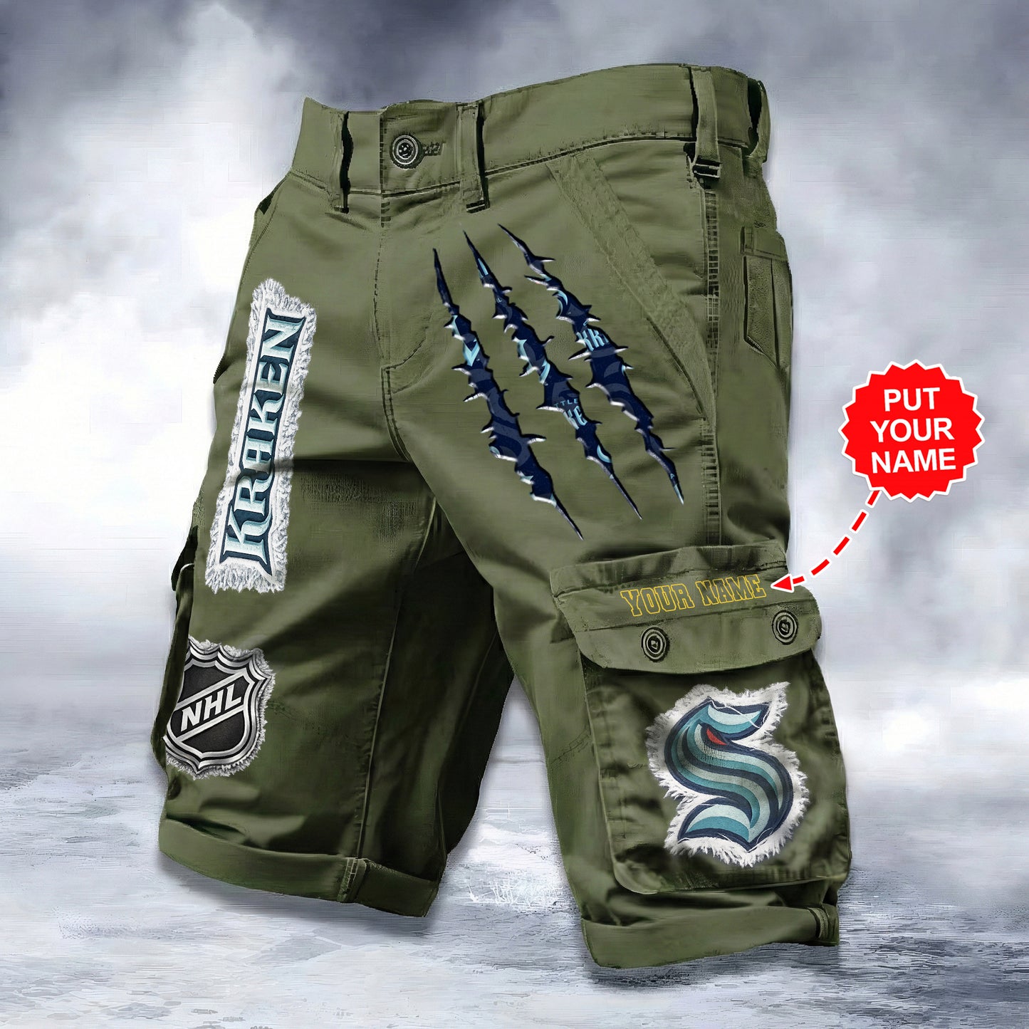 PREMIUM NHL X SK WORKWEAR SHORTS CUSTOME NAME V2 NDT LVH 040226