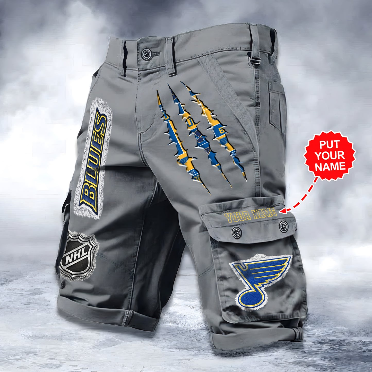 PREMIUM NHL X SLB WORKWEAR SHORTS CUSTOME NAME V2 NDT LVH 040226