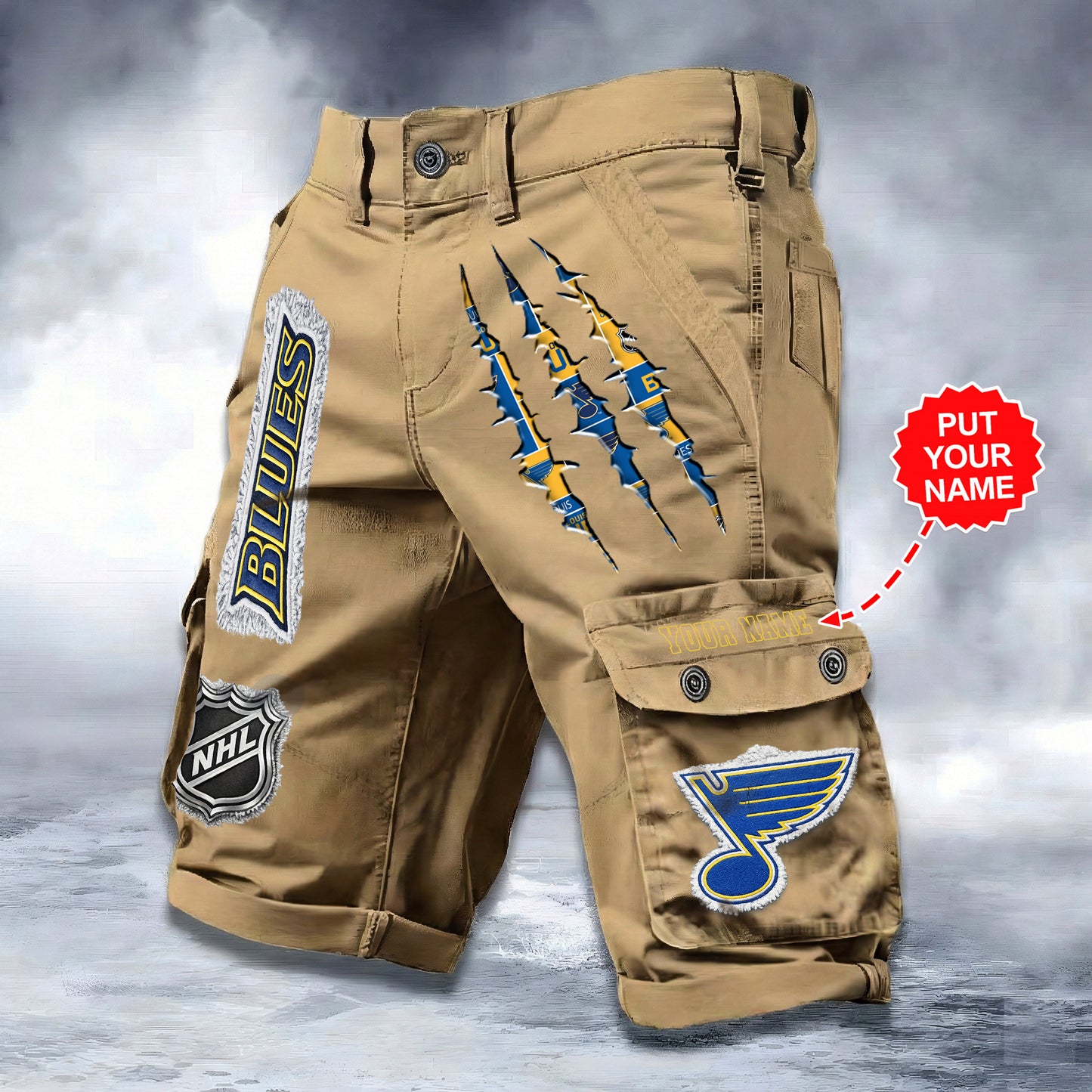 PREMIUM NHL X SLB WORKWEAR SHORTS CUSTOME NAME V2 NDT LVH 040226
