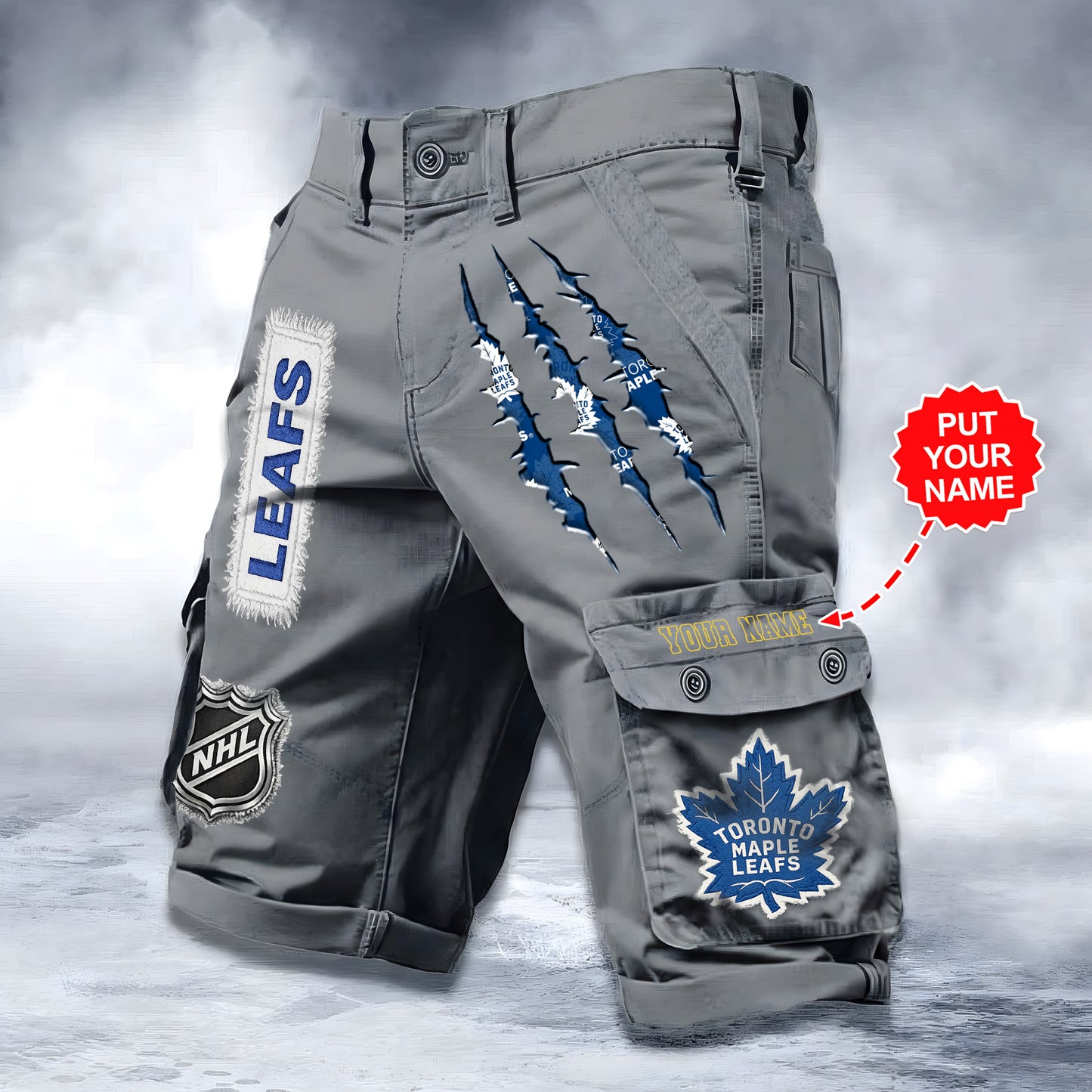 PREMIUM NHL X TML WORKWEAR SHORTS CUSTOME NAME V2 NDT LVH 040226