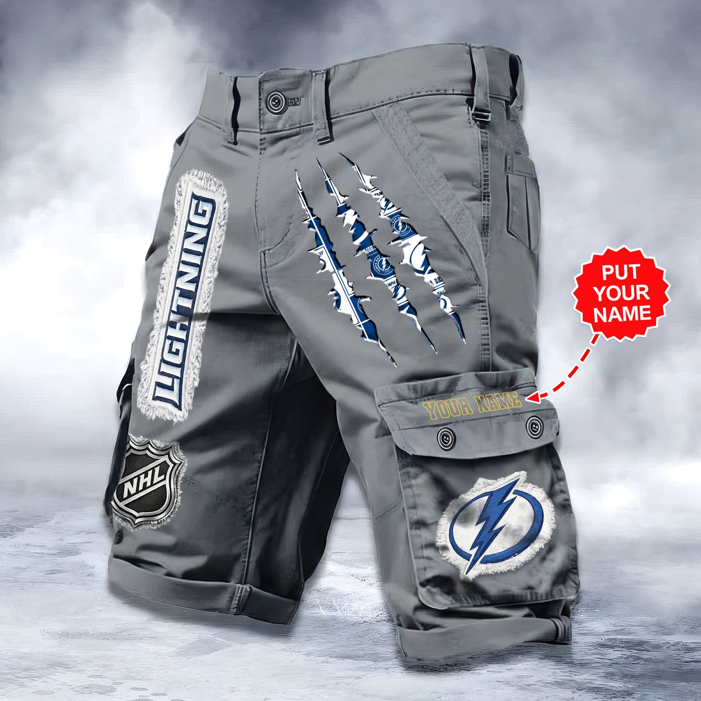 PREMIUM NHL X TPL WORKWEAR SHORTS CUSTOME NAME V2 NDT LVH 040226