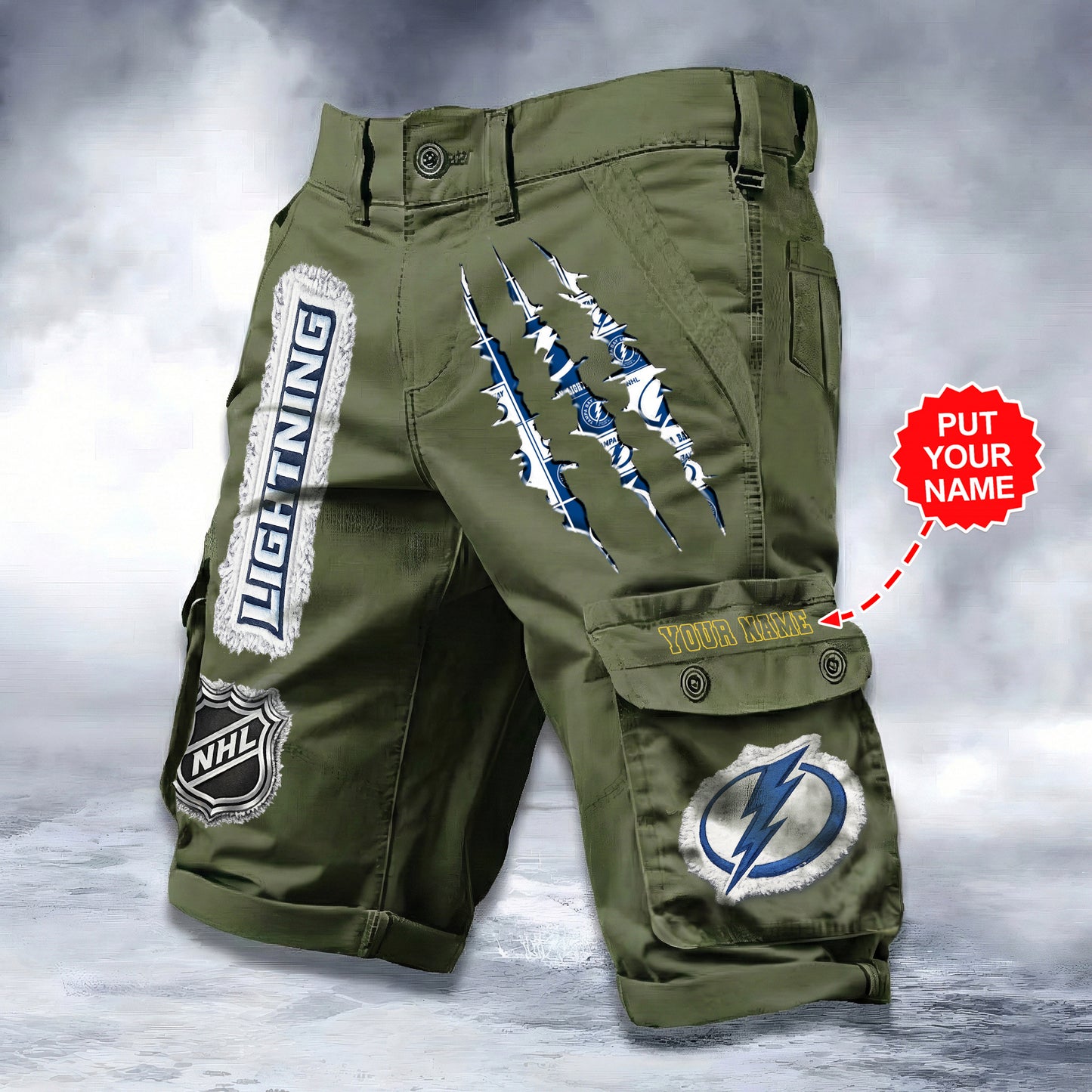 PREMIUM NHL X TPL WORKWEAR SHORTS CUSTOME NAME V2 NDT LVH 040226