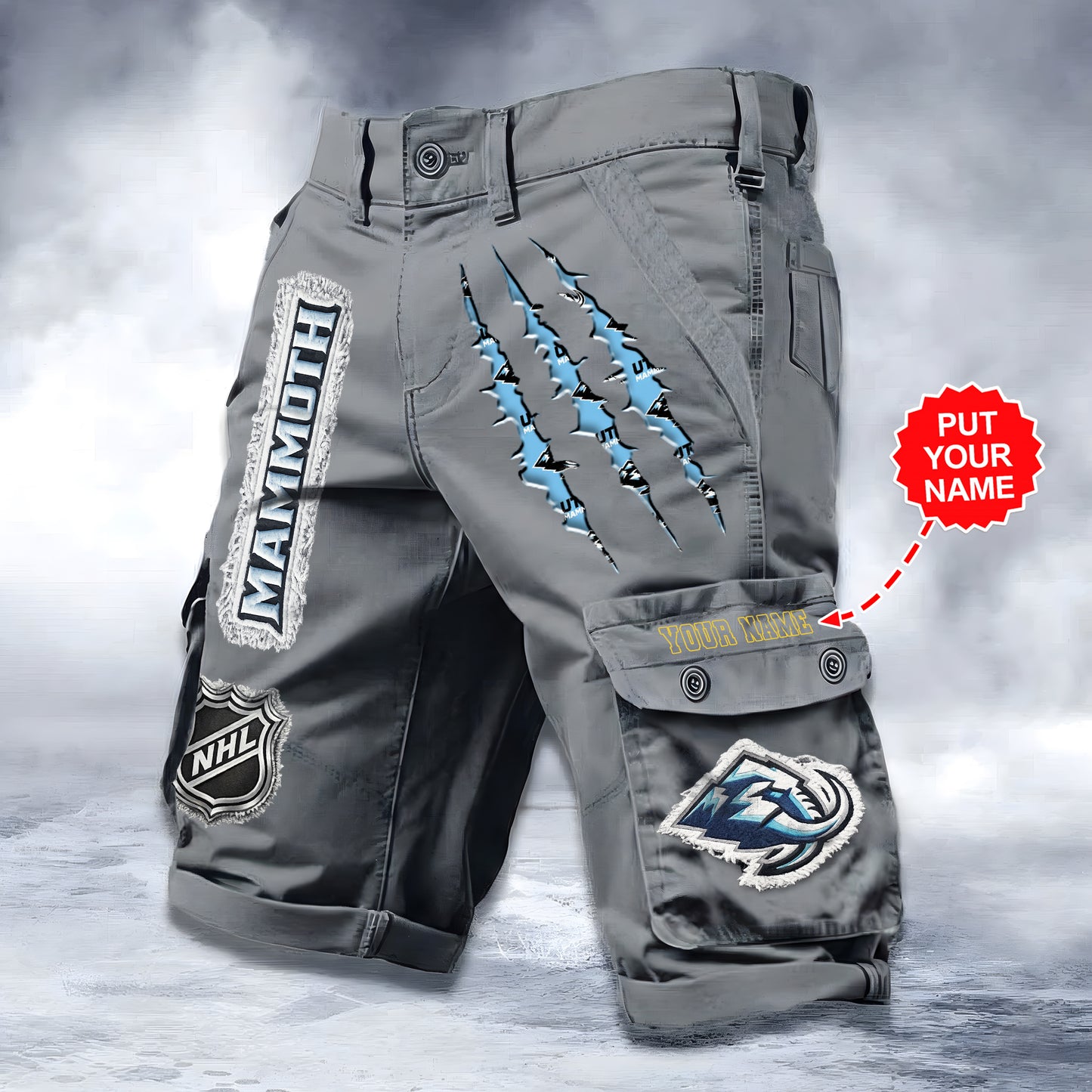 PREMIUM NHL X UM WORKWEAR SHORTS CUSTOME NAME V2 NDT LVH 040226