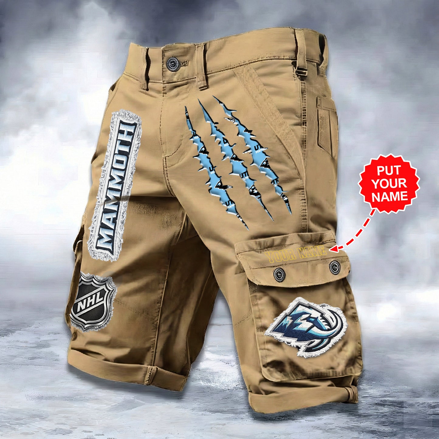 PREMIUM NHL X UM WORKWEAR SHORTS CUSTOME NAME V2 NDT LVH 040226