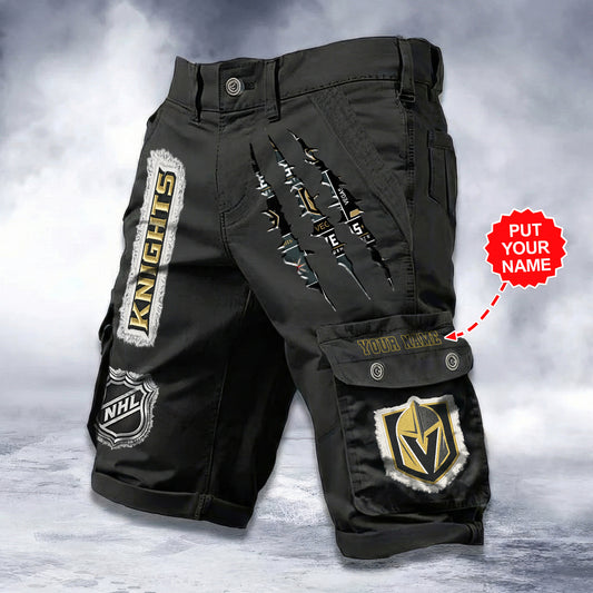 PREMIUM NHL X VGK WORKWEAR SHORTS CUSTOME NAME V2 NDT LVH 040226