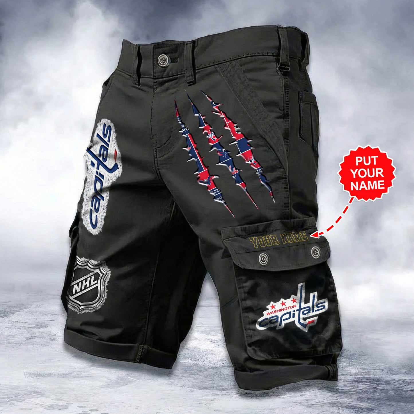 PREMIUM NHL X WC WORKWEAR SHORTS CUSTOME NAME V2 NDT LVH 040226