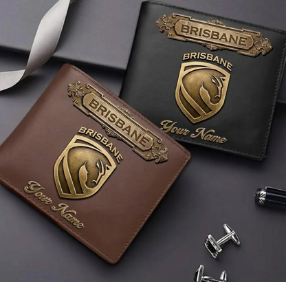 PREMIUM NRL X BB LEATHER WALLET Personalized Gift New Year 2026 NDT VHM