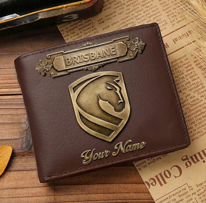 PREMIUM NRL X BB LEATHER WALLET Personalized Gift New Year 2026 NDT VHM