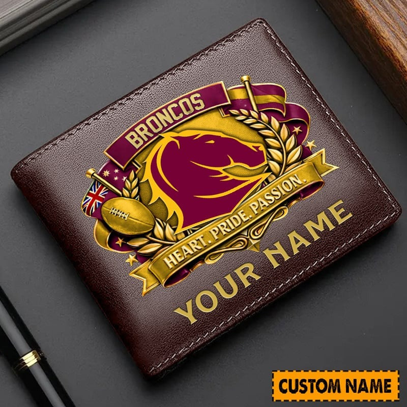 PREMIUM NRL X BB Leather Wallet Personalized Limited Edition NDT NHM