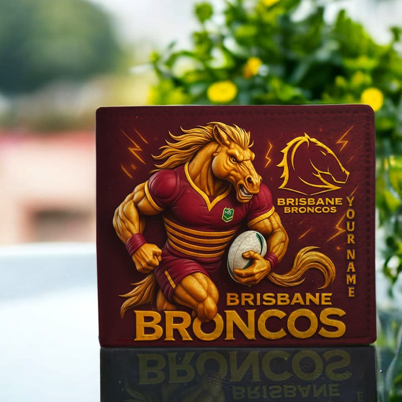 PREMIUM NRL X BB MASCOT WALLET CUSTOME NAME NDT VHM