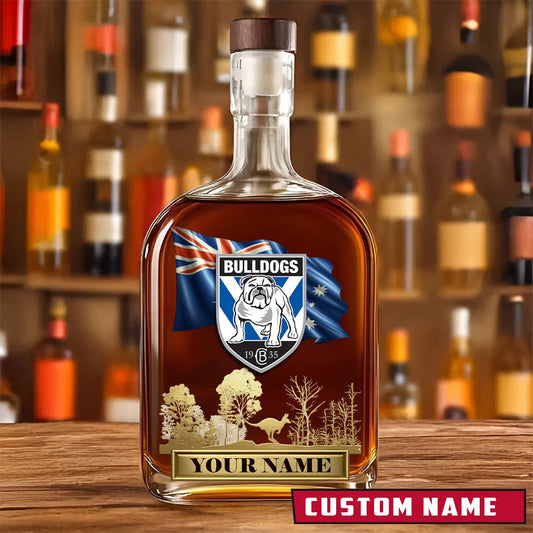 PREMIUM NRL X CBB Whiskey Bottle Personalized Gift For Fan 2026 NDT LVH