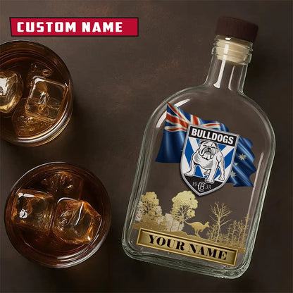 PREMIUM NRL X CBB Whiskey Bottle Personalized Gift For Fan 2026 NDT LVH