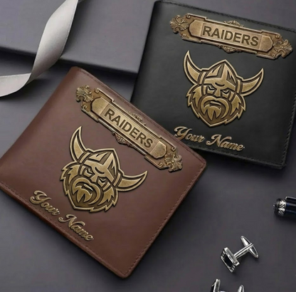 PREMIUM NRL X CR LEATHER WALLET Personalized Gift New Year 2026 NDT VHM