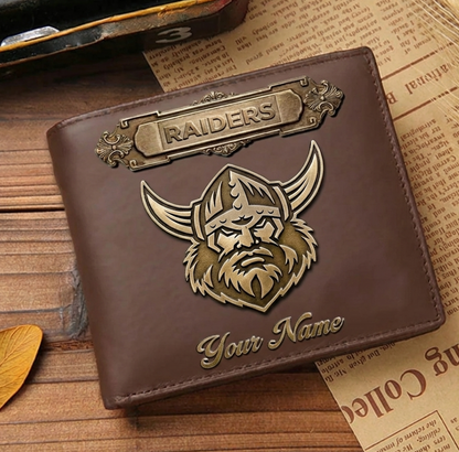 PREMIUM NRL X CR LEATHER WALLET Personalized Gift New Year 2026 NDT VHM