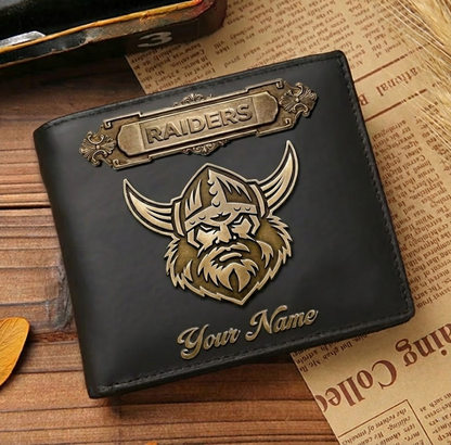 PREMIUM NRL X CR LEATHER WALLET Personalized Gift New Year 2026 NDT VHM