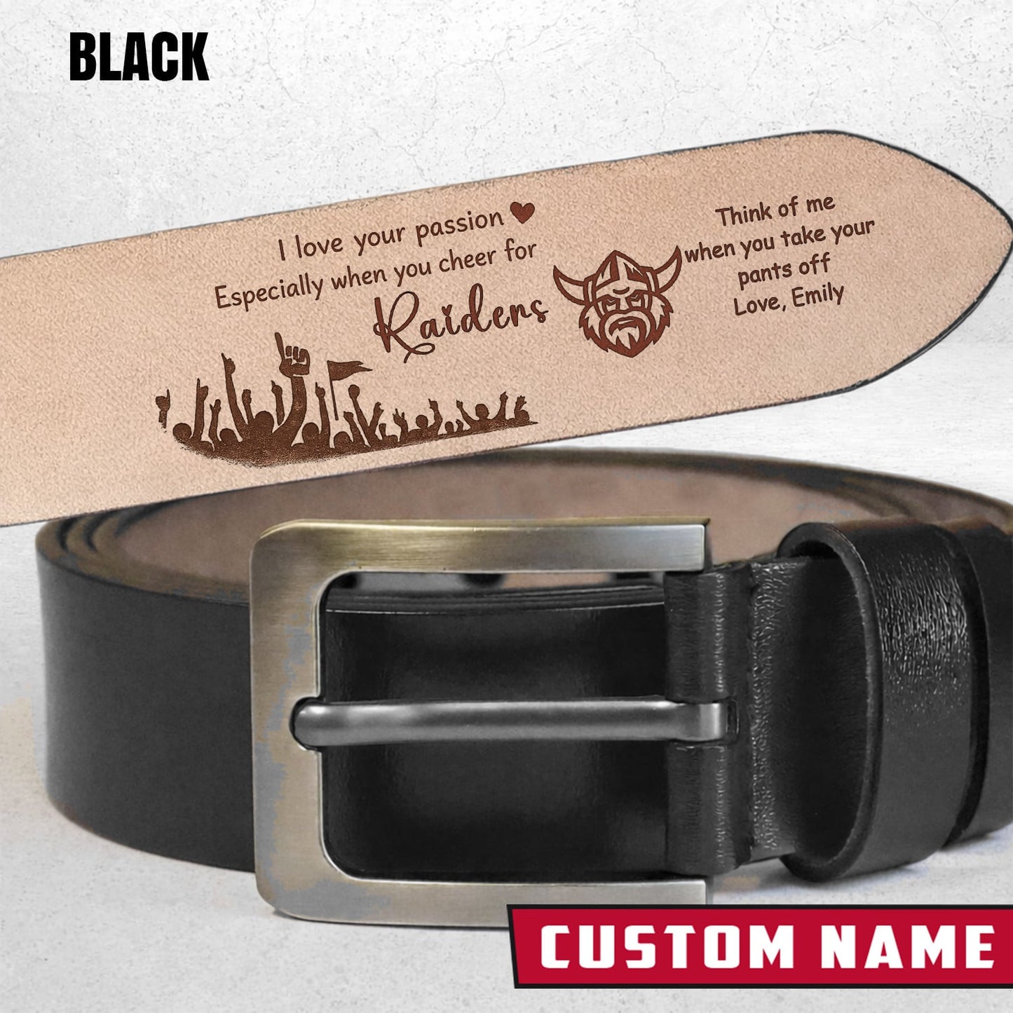 PREMIUM NRL X CR Leather Belt Personalized Gift For Fan 2026 NDT LVH