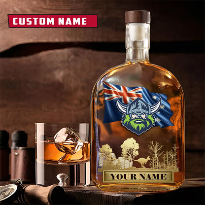 PREMIUM NRL X CR Whiskey Bottle Personalized Gift For Fan 2026 NDT LVH