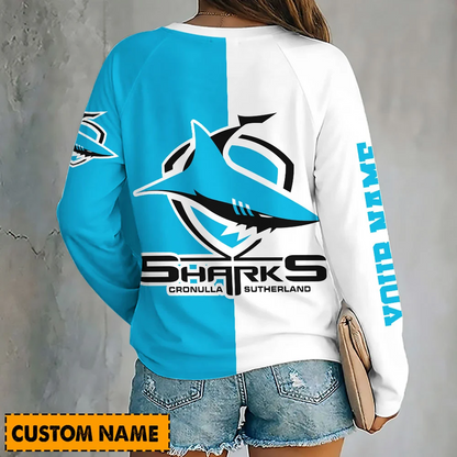 PREMIUM NRL X CSS Women's V-Neck Long-Sleeved Shirt Limited Edition NDT VHM