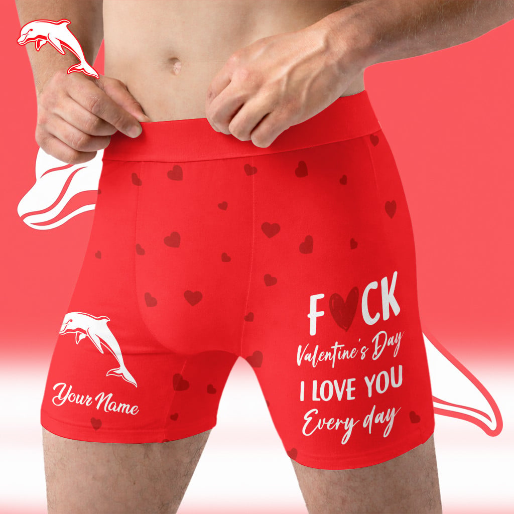 PREMIUM NRL X D Men's Boxer Briefs Custom Name Valentine Gifts 2026 NDT LVH