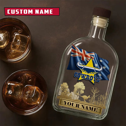 PREMIUM NRL X DC Whiskey Bottle Personalized Gift For Fan 2026 NDT LVH