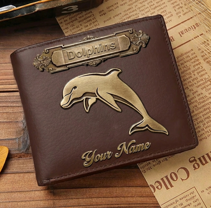 PREMIUM NRL X DOL LEATHER WALLET Personalized Gift New Year 2026 NDT VHM