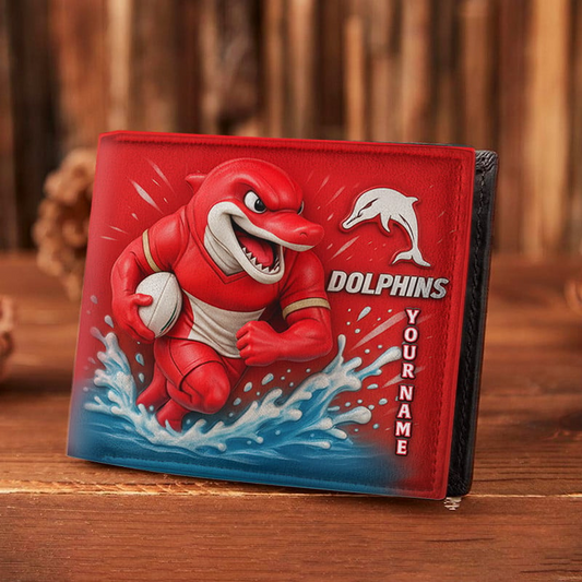 PREMIUM NRL X DOL MASCOT WALLET CUSTOME NAME NDT VHM