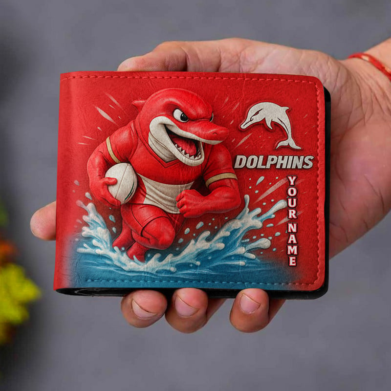 PREMIUM NRL X DOL MASCOT WALLET CUSTOME NAME NDT VHM