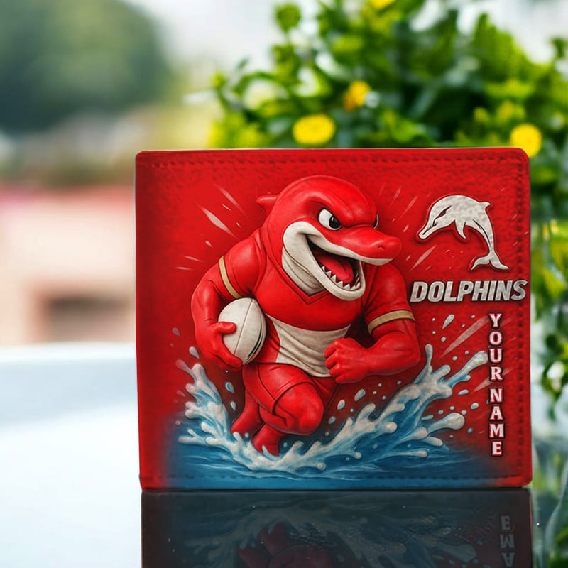 PREMIUM NRL X DOL MASCOT WALLET CUSTOME NAME NDT VHM
