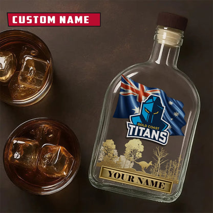 PREMIUM NRL X GCT Whiskey Bottle Personalized Gift For Fan 2026 NDT LVH