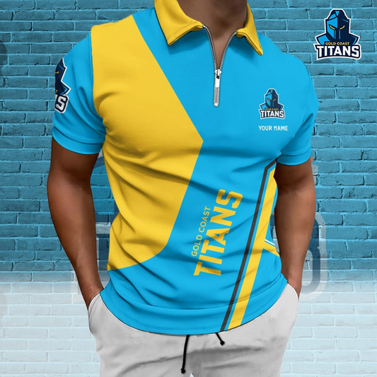 PREMIUM NRL X GCT Zip Polo Custom Name  Limited Edition NDT VHM