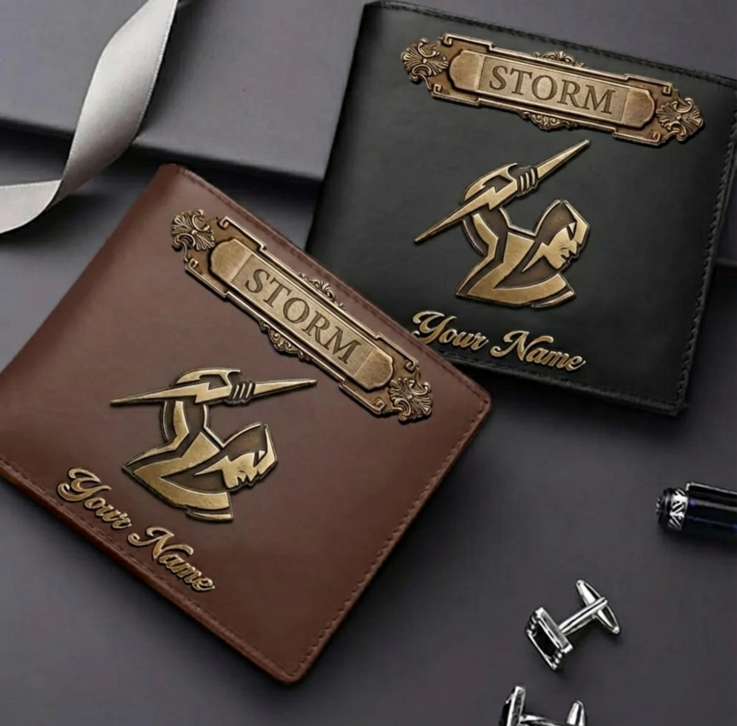 PREMIUM NRL X MS LEATHER WALLET Personalized Gift New Year 2026 NDT VHM