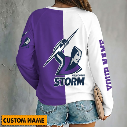 PREMIUM NRL X MS Women's V-Neck Long-Sleeved Shirt Limited Edition NDT VHM