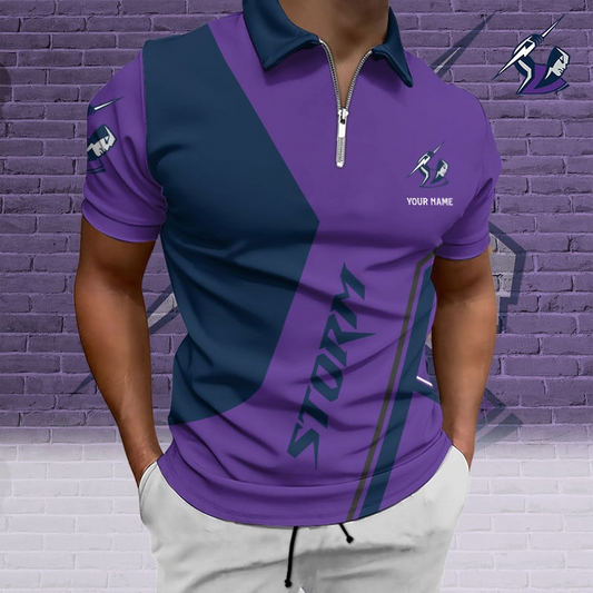PREMIUM NRL X MS Zip Polo Custom Name  Limited Edition NDT VHM