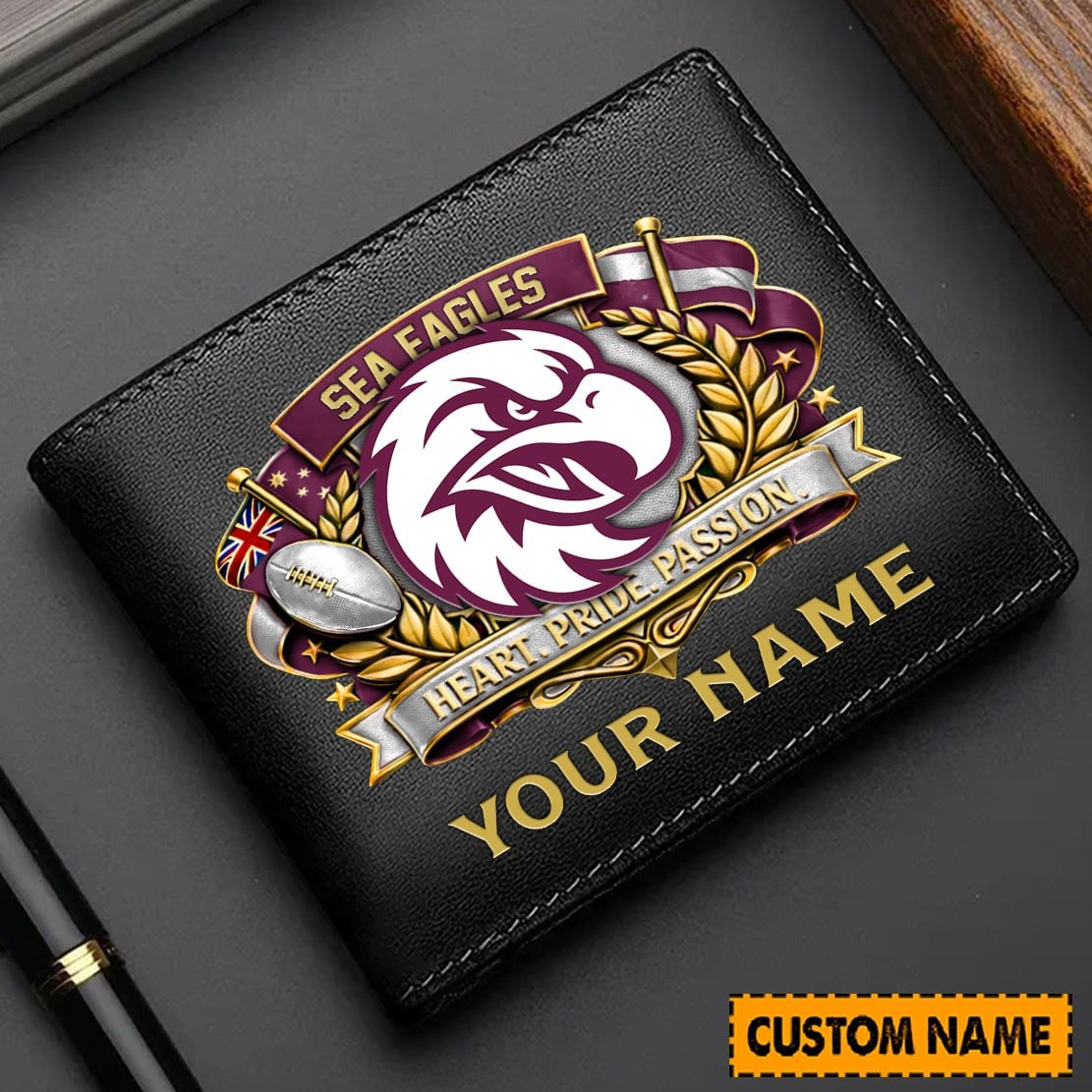 PREMIUM NRL X MWSE Leather Wallet Personalized Limited Edition NDT NHM