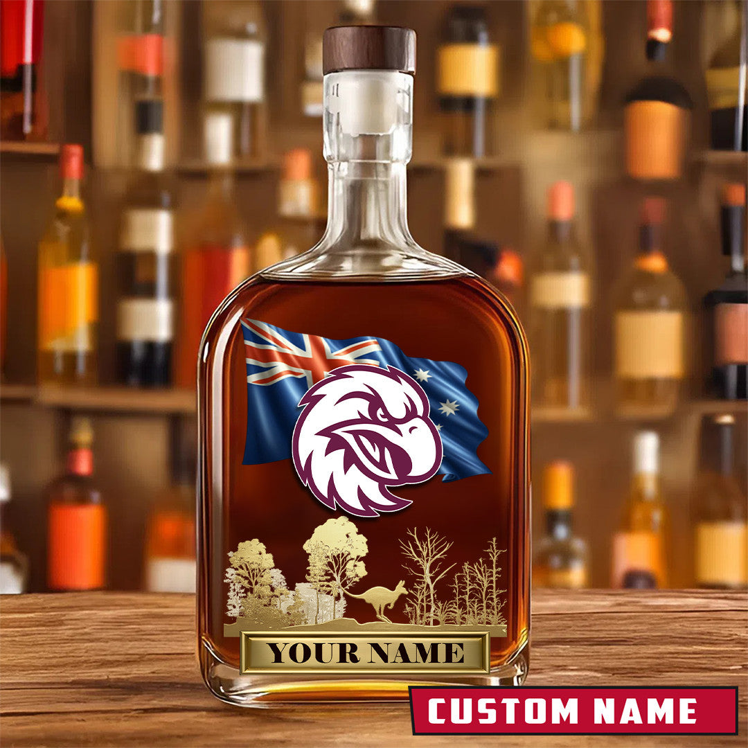 PREMIUM NRL X MWSE Whiskey Bottle Personalized Gift For Fan 2026 NDT LVH