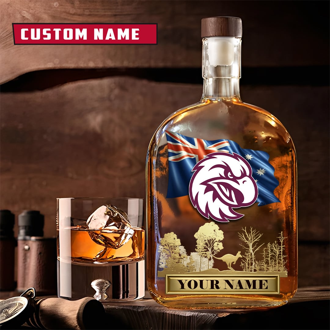 PREMIUM NRL X MWSE Whiskey Bottle Personalized Gift For Fan 2026 NDT LVH