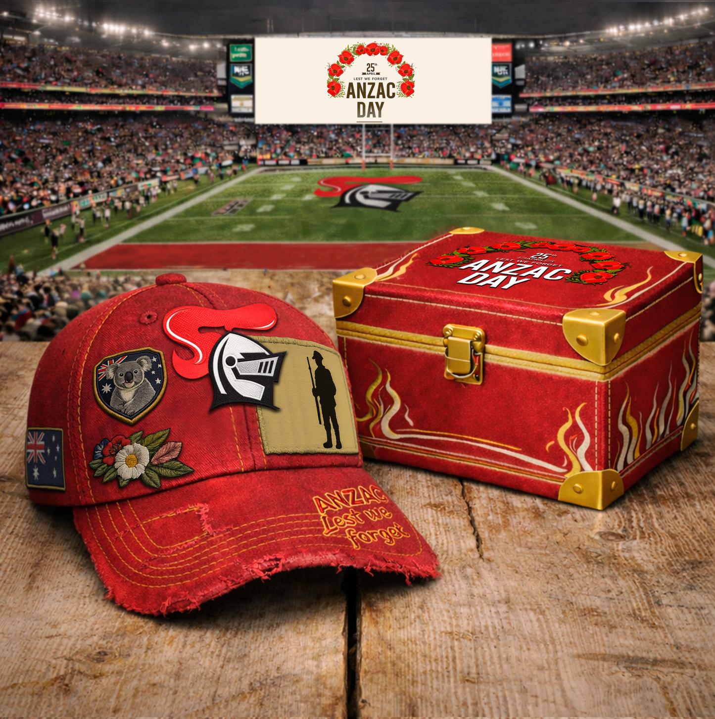 PREMIUM NRL X NK RETRO ANZAC DAY CAP LIMITED EDITION NDT VHM